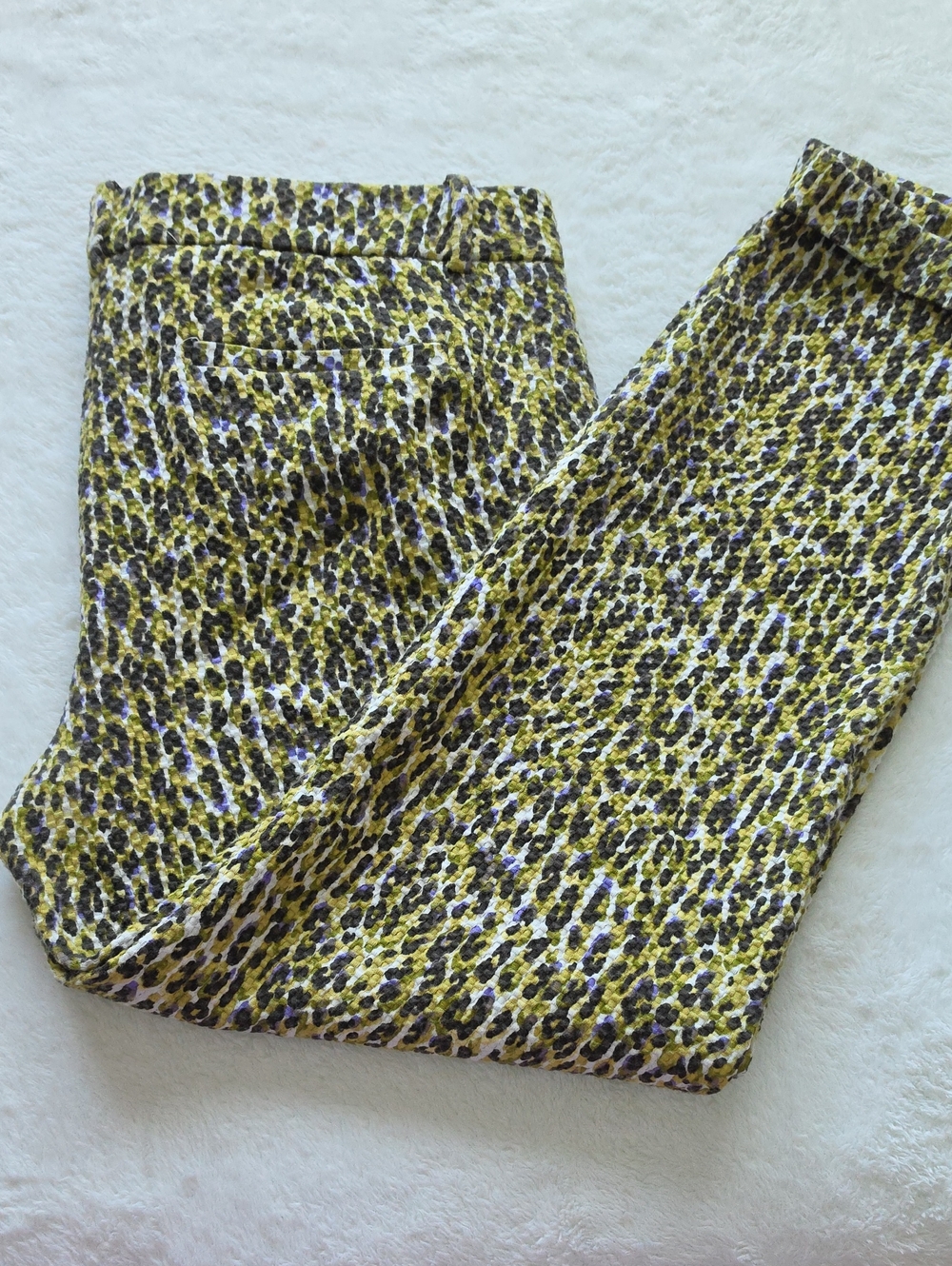 J .Crew Cafe Capri Animal Print Pants